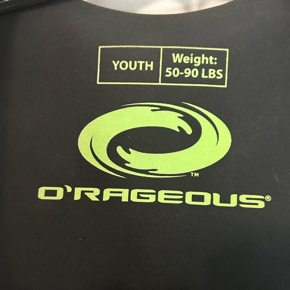 Youth O'Rageous Blue and Green Performance Swim Vest - Picture 3 of 5
